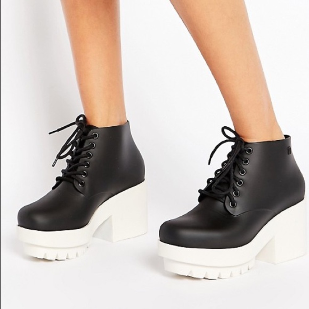 melissa chunky platform boots